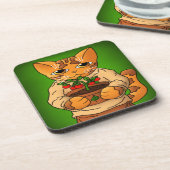 Vegan Gardener Cat Bier Onderzetter (Linkerzijde)