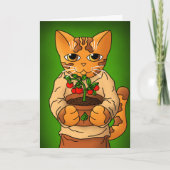 Vegan Gardener Cat Kaart (Voorkant)