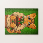 Vegan Gardener Cat Legpuzzel (Horizontaal)