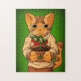 Vegan Gardener Cat Legpuzzel
