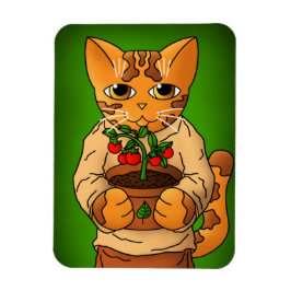 Vegan Gardener Cat Magnet Magneet
