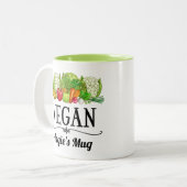 Vegan Gift - Gepersonaliseerd Tweekleurige Koffiemok (Voorkant links)