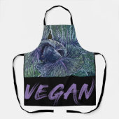 Vegan gift Two-Tone koffie mok Schort (Voorkant)