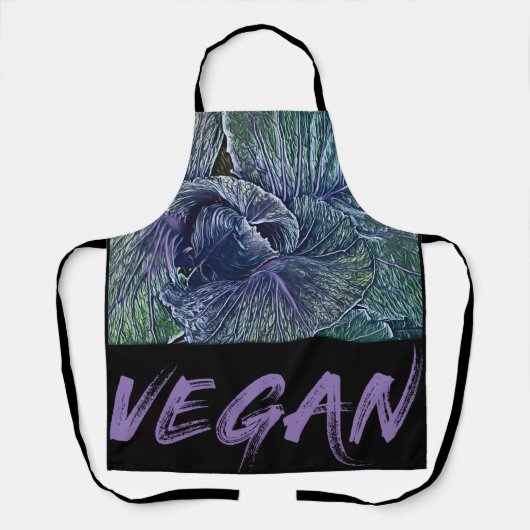 Vegan gift Two-Tone koffie mok Schort (Voorkant)