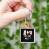 Vegan Gift Vegetarian Gifts Plant Funny Vegan Sleutelhanger (Hand)