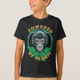 Vegan Gorilla met Planten Quote T-shirt