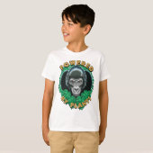 Vegan Gorilla met Planten Quote T-shirt (Voorkant volledig)