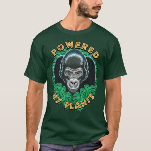 Vegan Gorilla met Planten Quote T-shirt