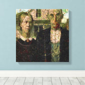 Vegan Gothic Fine Art Spoof Canvas Afdruk (Insitu (Houten vloer))