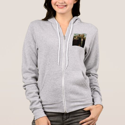 Vegan Gothic Fine Art Spoof Hoodie (Voorkant)