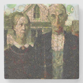 Vegan Gothic Fine Art Spoof Stenen Onderzetter