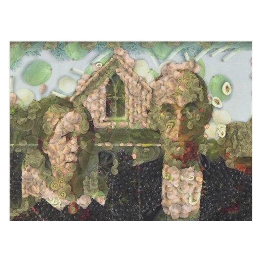 Vegan Gothic Fine Art Spoof Tafelkleed (Voorkant (Horizontaal))