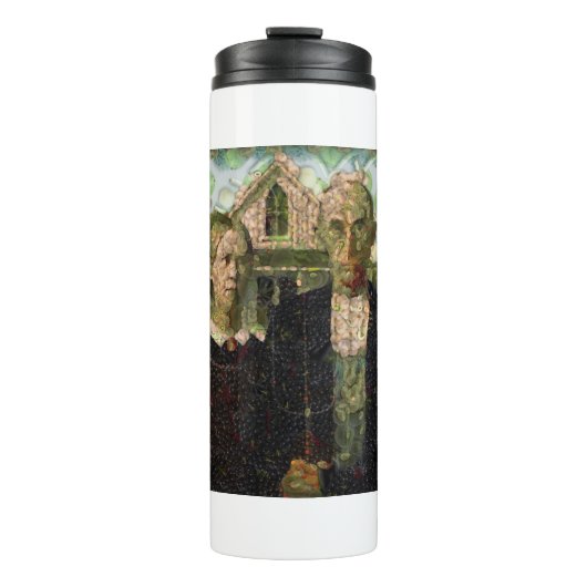 Vegan Gothic Fine Art Spoof Thermosbeker (Voorkant)