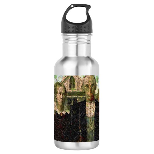 Vegan Gothic Fine Art Spoof Waterfles (Voorkant)