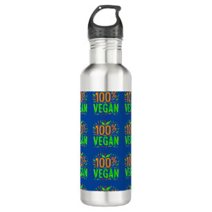 Vegan Grafisch cadeau Idee voor Veggie Vakantie Waterfles