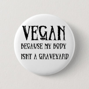 Vegan Graveyard Ronde Button 5,7 Cm