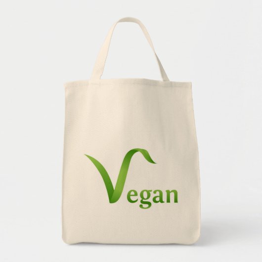 Vegan Grocery Canvas tas (Voorkant)