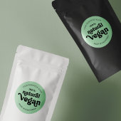 Vegan Groen Modern Retro Food Bakkerij Label