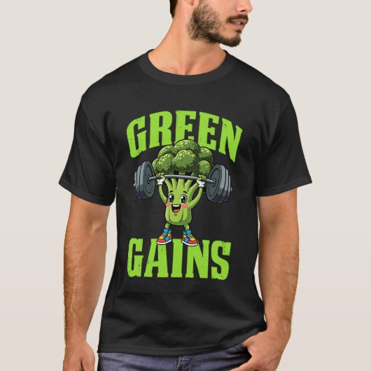 Vegan - Groene Winsten T-shirt (Voorkant)