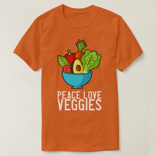 Vegan Groenten Bowl 3 T-shirt (Design voorkant)