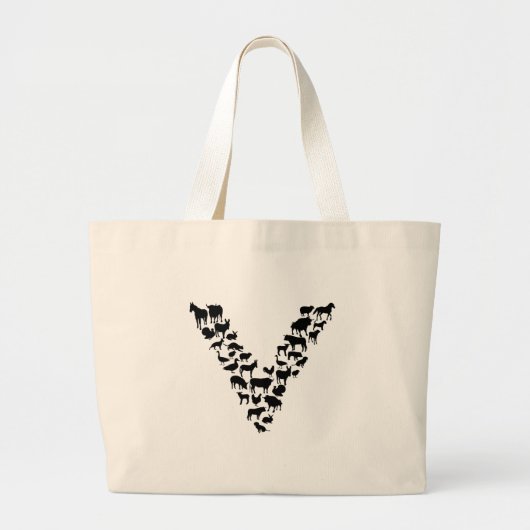 Vegan Grote Tote Bag (Voorkant)