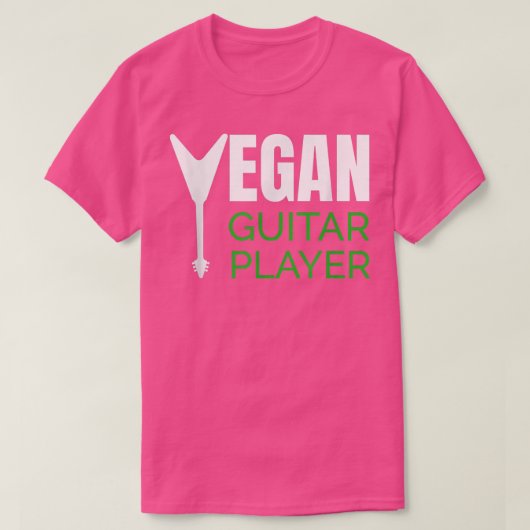 Vegan Guitar Player 3000 T-shirt (Design voorkant)