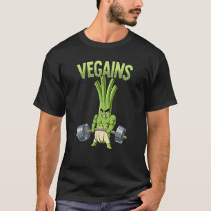 Vegan Gym Bodybuilding Vegains 1 T-shirt
