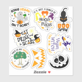 Vegan Halloween Sticker