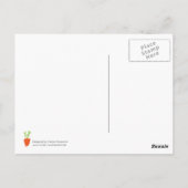 Vegan Hand schreef slogan met Briefkaart van worte (Achterkant)