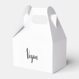 Vegan Handgeschreven Typografie Favoriete Box Bedankdoosjes