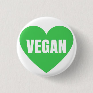 VEGAN HEART RONDE BUTTON 3,2 CM
