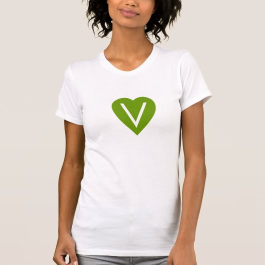 Vegan Heart Shirt (Voorkant)