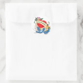 Vegan Heart Tattoo Ronde Sticker (Tas)