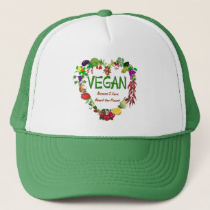 Vegan Heart Trucker Pet