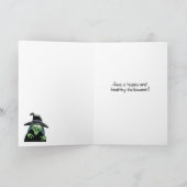 Vegan heksen Halloween Kaart (Binnen)