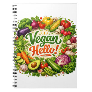 Vegan Hello Post‑It Notities Notitieboek