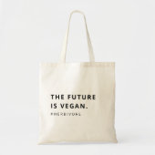 Vegan | Herbivore De toekomst is modern en minimal Tote Bag (Voorkant)