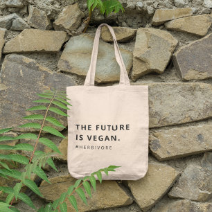 Vegan   Herbivore De toekomst is modern en minimal Tote Bag