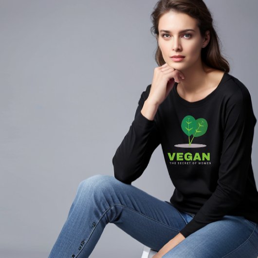 Vegan: Het geheim van de vrouw T-Shirt