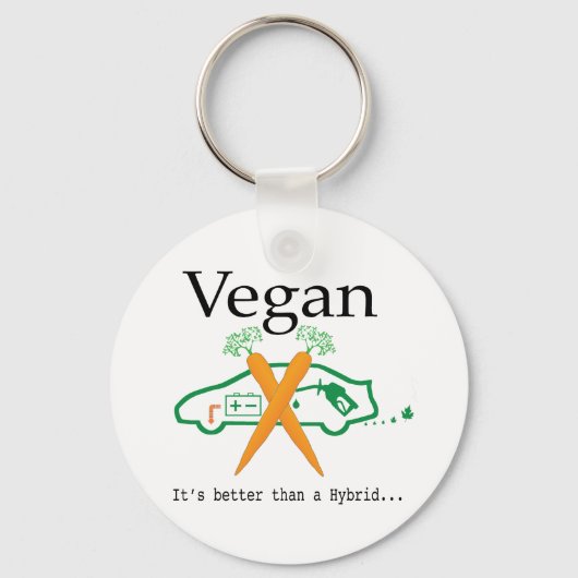 Vegan - Het is beter dan een hybride Sleutelhanger (Voorkant)