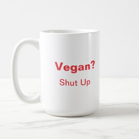 Vegan? Hou je kop. Koffiemok (Links)