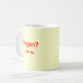 Vegan? Hou je kop. Koffiemok (Voorkant links)