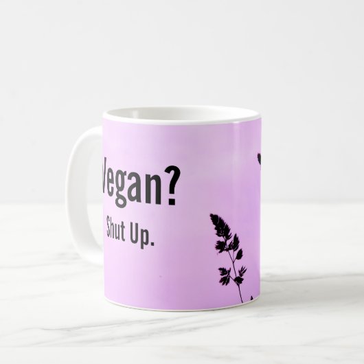 Vegan? Hou je kop. KoffieMok (Voorkant links)