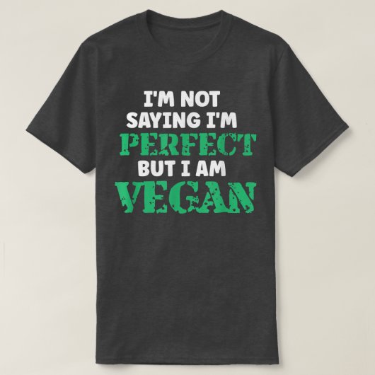 Vegan Humor citeert Plant op basis van vegetarisch T-shirt (Design voorkant)