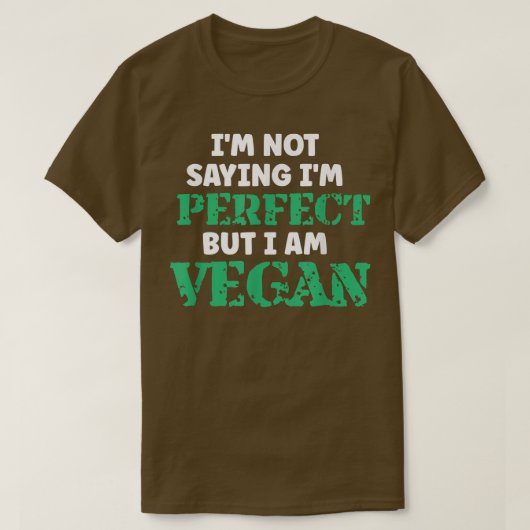 Vegan Humor citeert Plant op basis van vegetarisch T-shirt (Design voorkant)