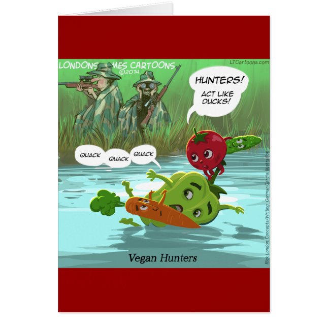 Vegan Hunters Funny (Voorkant)