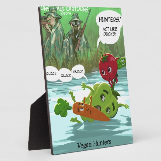 Vegan Hunters Funny Fotoplaat (Zijkant)