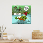 Vegan Hunters Funny Quality Glossy Funny Poster (Keuken)