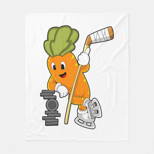 Vegan Ice hockey Ice hockey stick Fleece Deken (Voorkant)