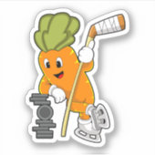 Vegan Ice hockey Ice hockey stick Sticker (Voorkant)